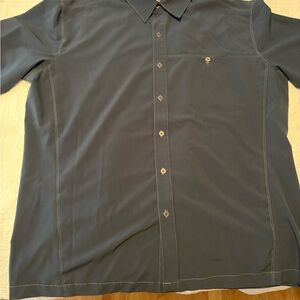 Kuhl Slate Blue  Casual Button Down Shirt Relaxed Fit